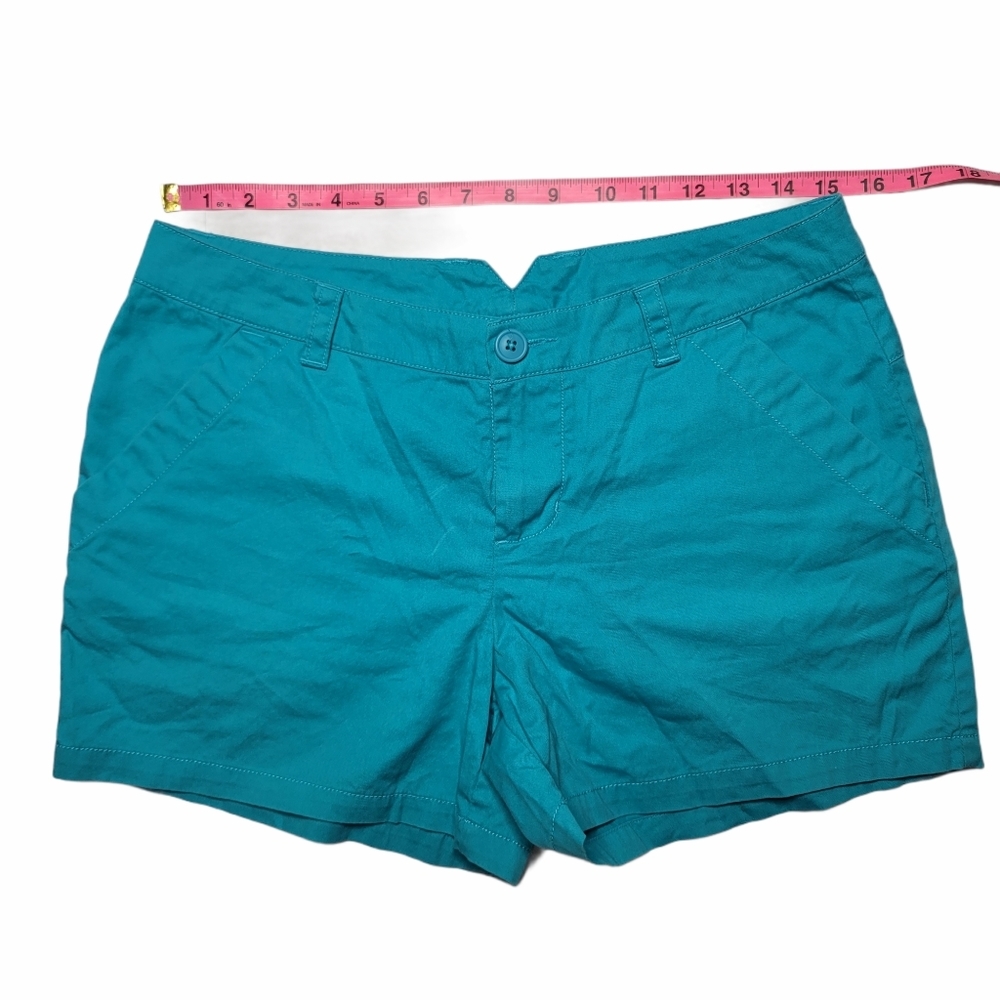 Columbia Teal Kenzie Cove Midi Shorts Size 8